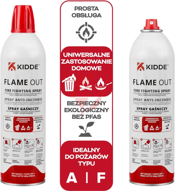 Spray gaśniczy kidde flameout 500 ml