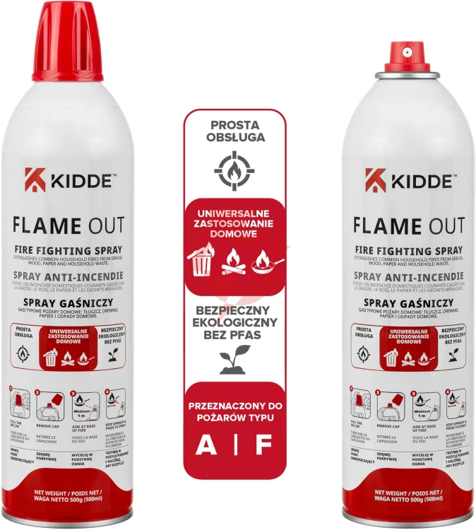 Spray gaśniczy kidde flameout 500 ml