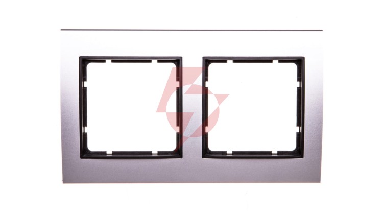 Berker B.3 Ramka aluminium/antracyt podwójna 10123004