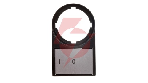 Tabliczka opisowa 0-I 50x30mm czarna prostokątna M22S-ST-X88 216485