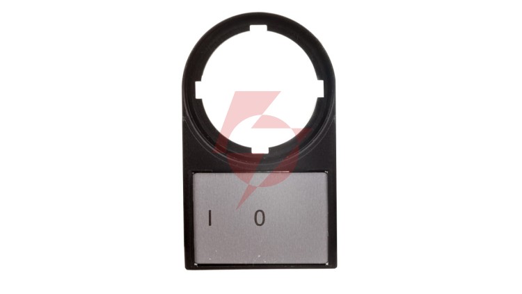 Tabliczka opisowa 0-I 50x30mm czarna prostokątna M22S-ST-X88 216485