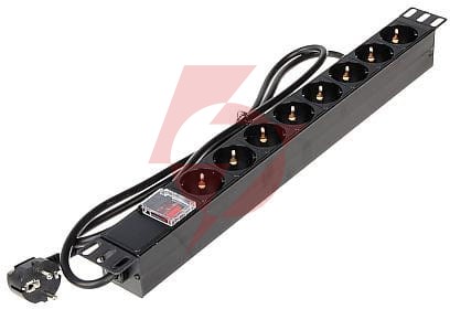 Listwa zasilająca 8 gniazd pd-8/rack-n