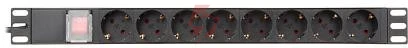 Listwa zasilająca 8 gniazd pd-8/rack-n