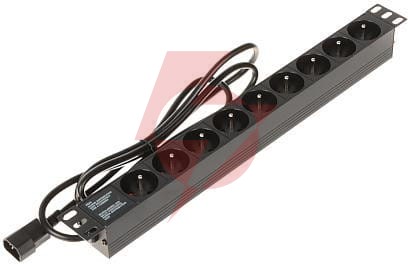 Listwa zasilająca 9 gniazd pd-9/r-iec
