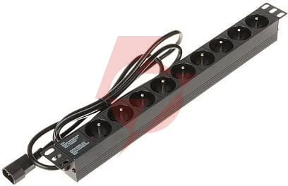 Listwa zasilająca 9 gniazd pd-9/r-iec