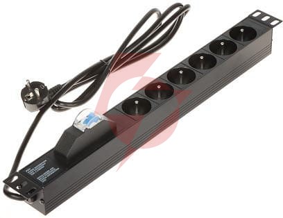 Listwa zasilająca 6 gniazd pd-6/r-1p