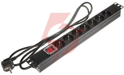 Listwa zasilająca 7 gniazd pd-7/r-n