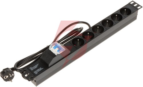Listwa zasilająca 6 gniazd pd-6/r-2p