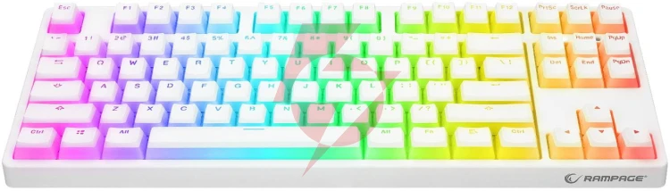 Klawiatura przewodowa rampage tkl ghost biały