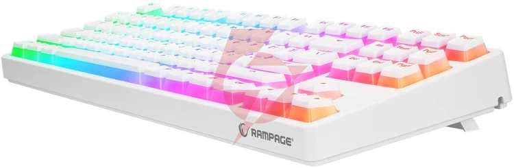 Klawiatura przewodowa rampage tkl ghost biały