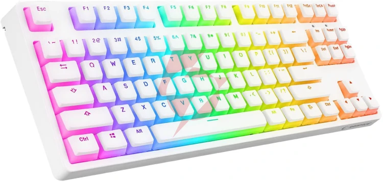 Klawiatura przewodowa rampage tkl ghost biały