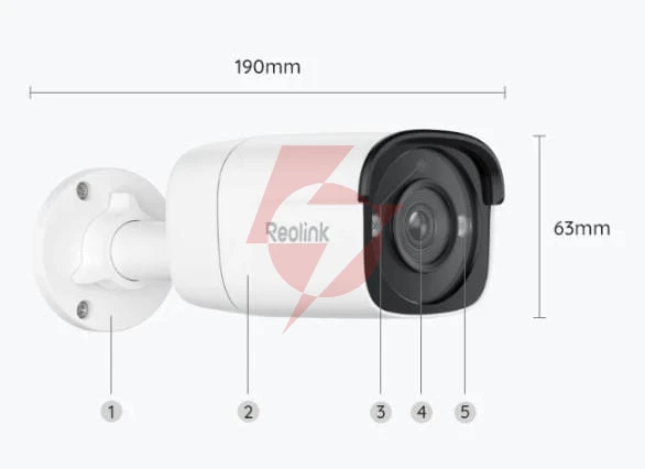 Kamera ip reolink p330 8mpix poe p2p ir 30m biała