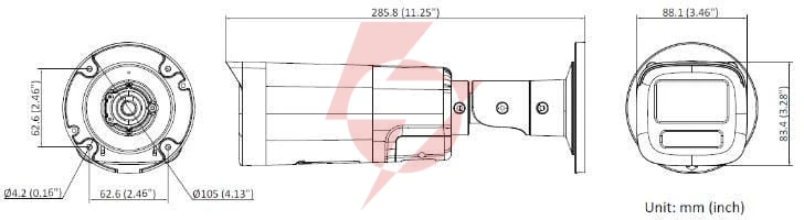 Kamera ip hikvision ds-2cd1663g2-lizu/sl 2.8-12mm