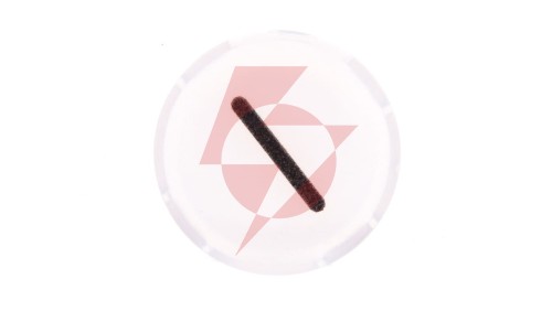 Soczewka przycisku 22mm płaska biała z symbolem START I M22-XDL-W-X1 218296