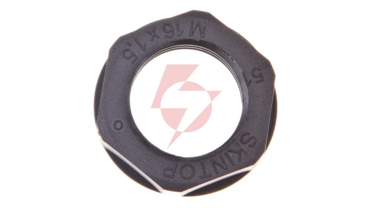 Nakrętka poliamidowa M16 SKINTOP GMP-GL-M 16x1,5 czarny 53119110
