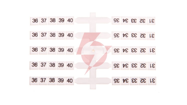 Oznacznik elastyczny do złączek szynowych EO3 /31-40/ 20x10szt. 003901758