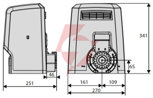 Zestaw bft ares ultra bt b1000 kit int do 1000kg bram przesuwnych