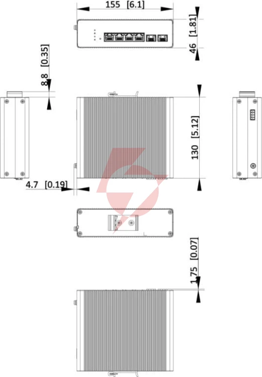 Switch hikvision ds-3t1506hp-si-4p2f linkvu
