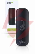 Gise smart czujnik temperatury i wilgotności wi-fi czarny | tuya | gths-wf-01-b