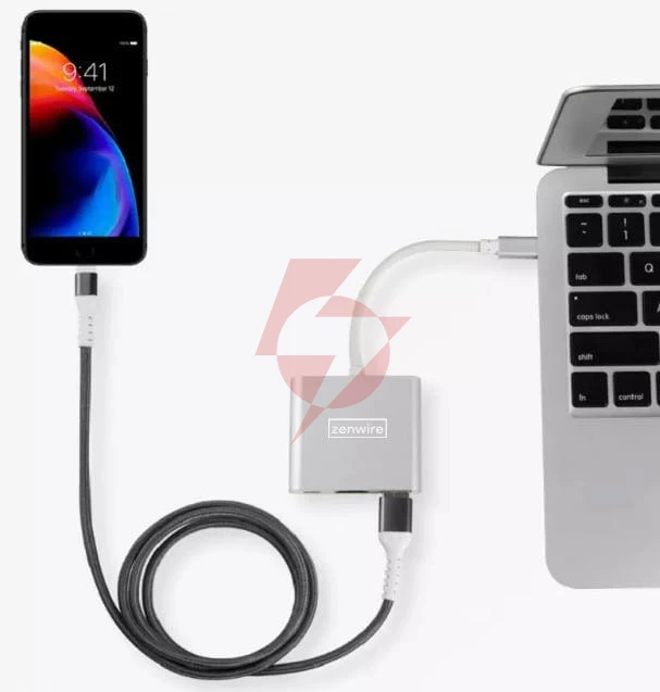 Adapter przejściówka zenwire 3w1 mhl hub usb c hdmi 4k byl-2008n