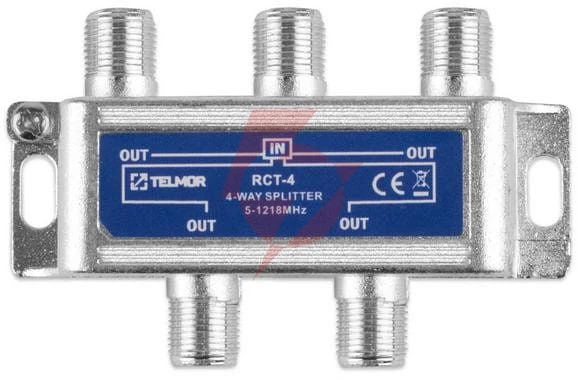 Rozgałęźnik telmor rct-4 splitter 4x 1.2g