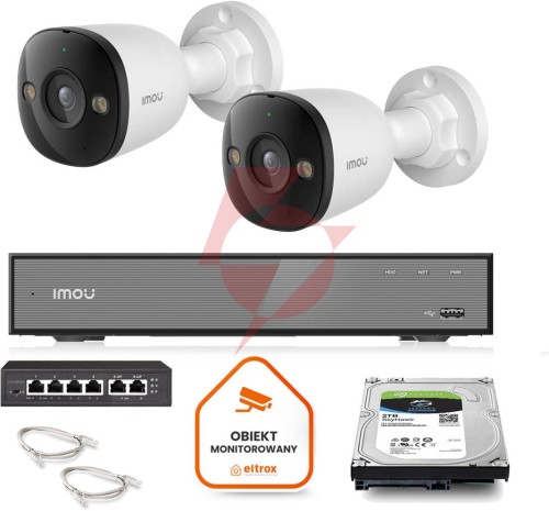 Zestaw monitoringu imou 2x kamera ps3e-8q0 8mp poe