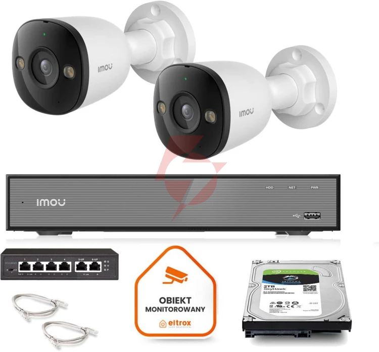 Zestaw monitoringu imou 2x kamera ps3e-8q0 8mp poe
