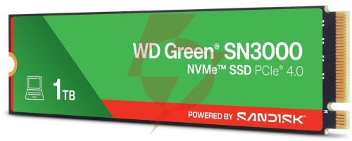 Dysk ssd wd green sn3000 1tb wds100t4g0e pcie m2