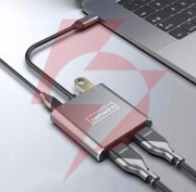 Adapter hub przejściówka usb- c 4w1 2x hdmi 4k usb 3.0 zenwire byl-2309