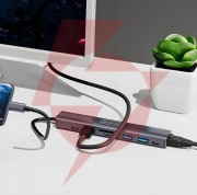 Hub usb-c przejściówka adapter 8w1 hdmi 2.0 4k 60 hz gigabit ethernet 1000 mbps zenwire hub81