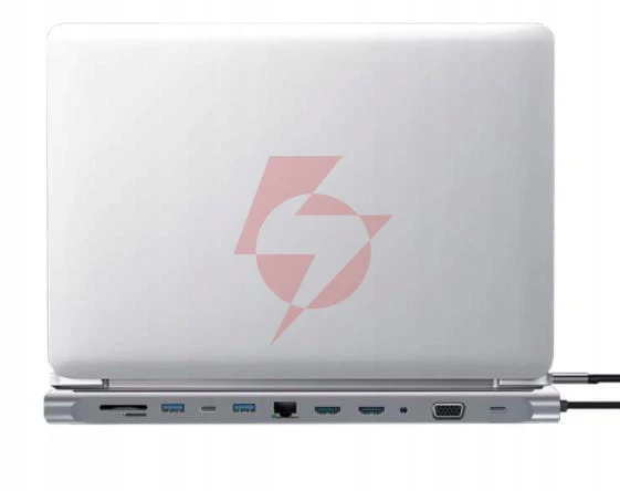 Hub adapter usb-c 12w1 stacja dokująca 2x hdmi 4k ethernet rj45 usb 3.0 byl-2211