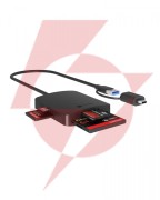 Czytnik kart cf tf sd microsd icybox  type-c+a, ib-cr302-cu3