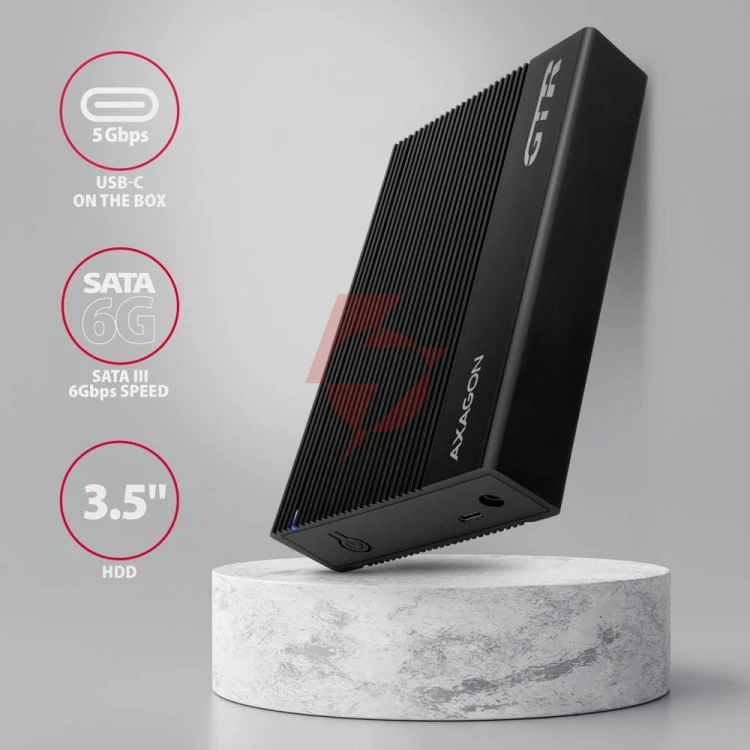 Obudowa zewnętrzna axagon ee35-gtr aluminiowa usb3.2 gen1 - sata 6g 3.5''