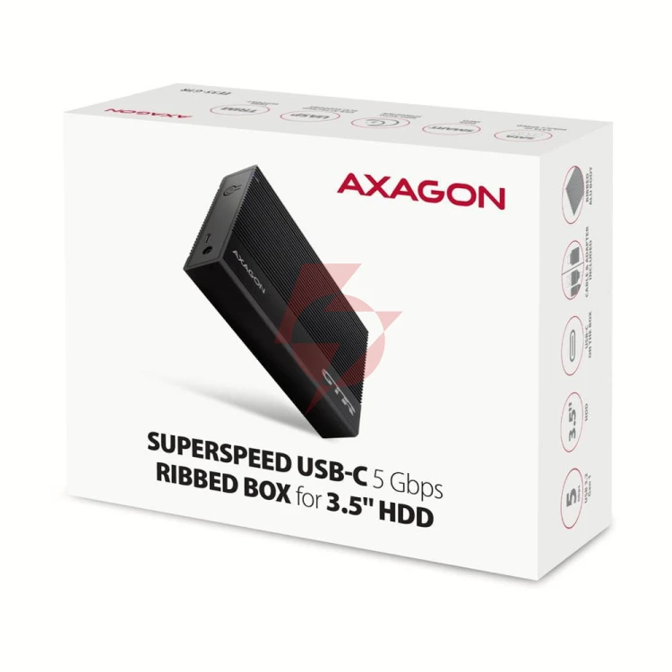 Obudowa zewnętrzna axagon ee35-gtr aluminiowa usb3.2 gen1 - sata 6g 3.5''