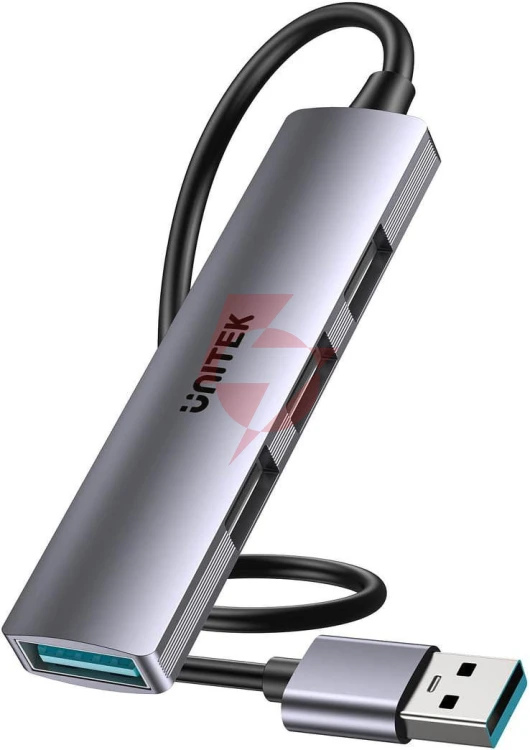 Unitek kompaktowy hub usb-a 4 w 1
