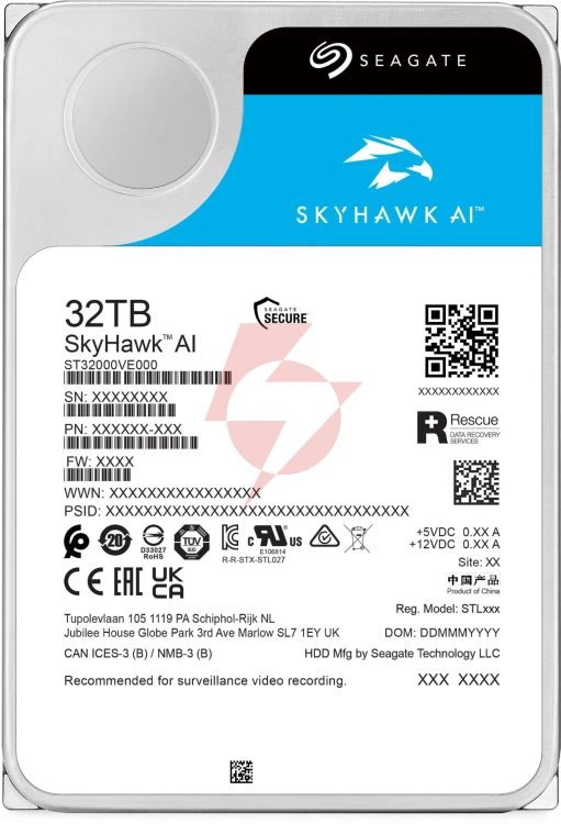 Dysk hdd seagate skyhawk ai st32000ve000 32tb