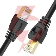 Unitek kabel ethernet rj-45 lan, patchcord cat.7 sstp (8p8c), przewód sieciowy 0,5m