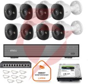 Zestaw monitoringu imou 8x kamera ps3e-8q0 8mp poe