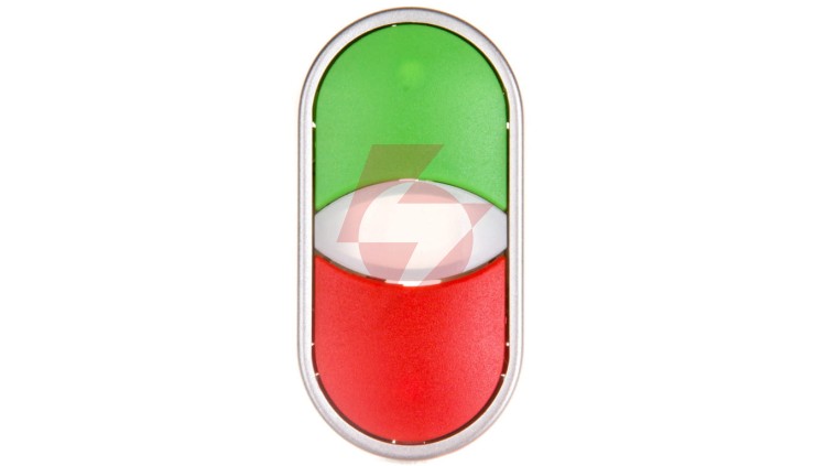 Przycisk sterowniczy podwójny 22mm czerwony/zielony 2Z z samopowrotem SP22-2KL-20Z/C
