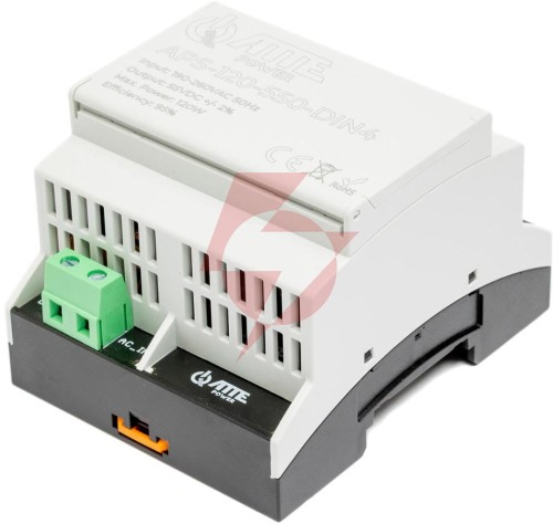 Zasilacz impulsowy 55v 120w w obudowie din4 atte aps-120-550-din4
