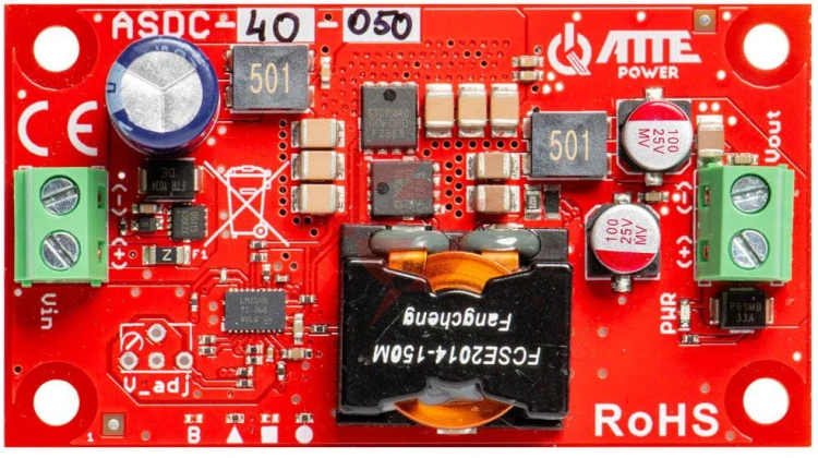 Przetwornica obniżająca napięcie do 5v 40w atte asdc-40-050-of