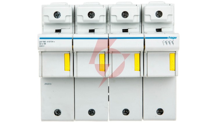 Rozłącznik bezpiecznikowy cylindryczny 4P 22x58mm LR704