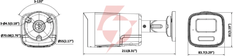 Kamera ip hikvision ds-2cd1t47g3h-liuf/srb(2.8mm)