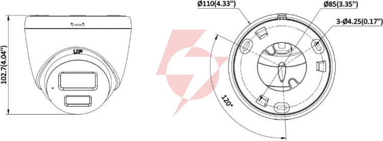 Kamera ip hikvision ds-2cd1367g3-liuf/sl(2.8mm)