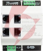 Switch poe 4 portowy z wbudowanym zasilaczem na szynę th35 atte swps-4-11-din4