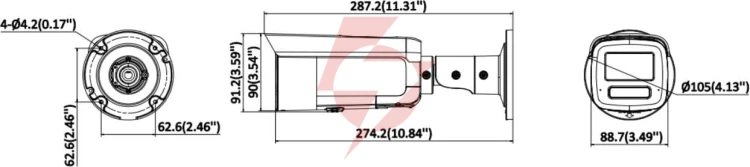 Kamera ip hikvision ds-2cd2t123g2-lis2uy/sl(2.8mm)