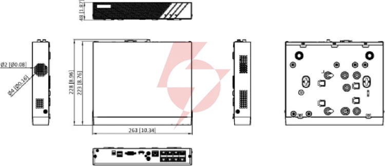 Rejestrator ip hikvision ds-7608ni-q1/8p(e)