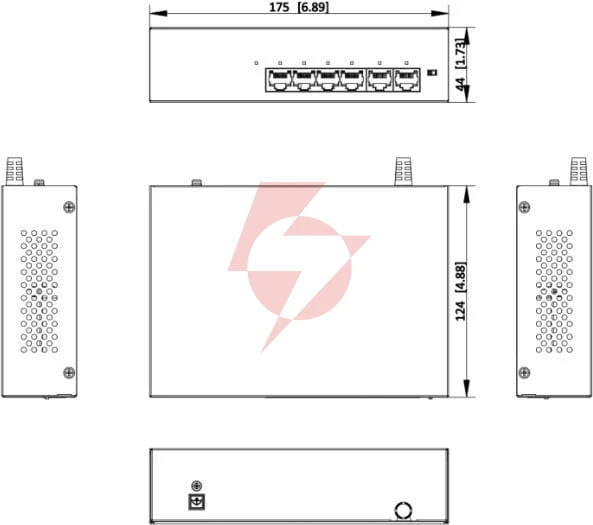 Switch hikvision ds-xs06-p