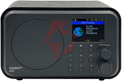 Radio internetowe ferguson regent i101 | dab+ | fm rds / akumulator 2000 mah (czarne)