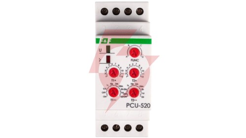 Przekaźnik czasowy 2P 8A 0,1sek-576h 24V AC/DC wielofunkcyjny PCU-520-24V